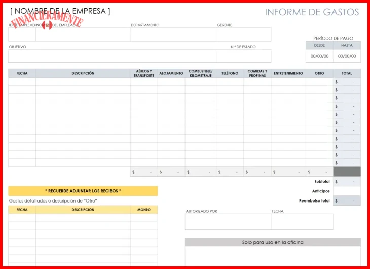 Datos financieros: extractos bancarios y recibos del mes
